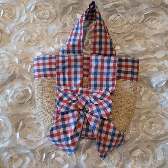 Tahari Red White and Blue Checkered Girls' Dress 5T - Picture 6 of 6